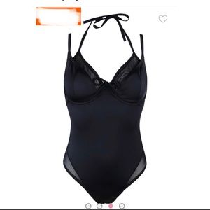 36DDD Black One Piece Swimsuit